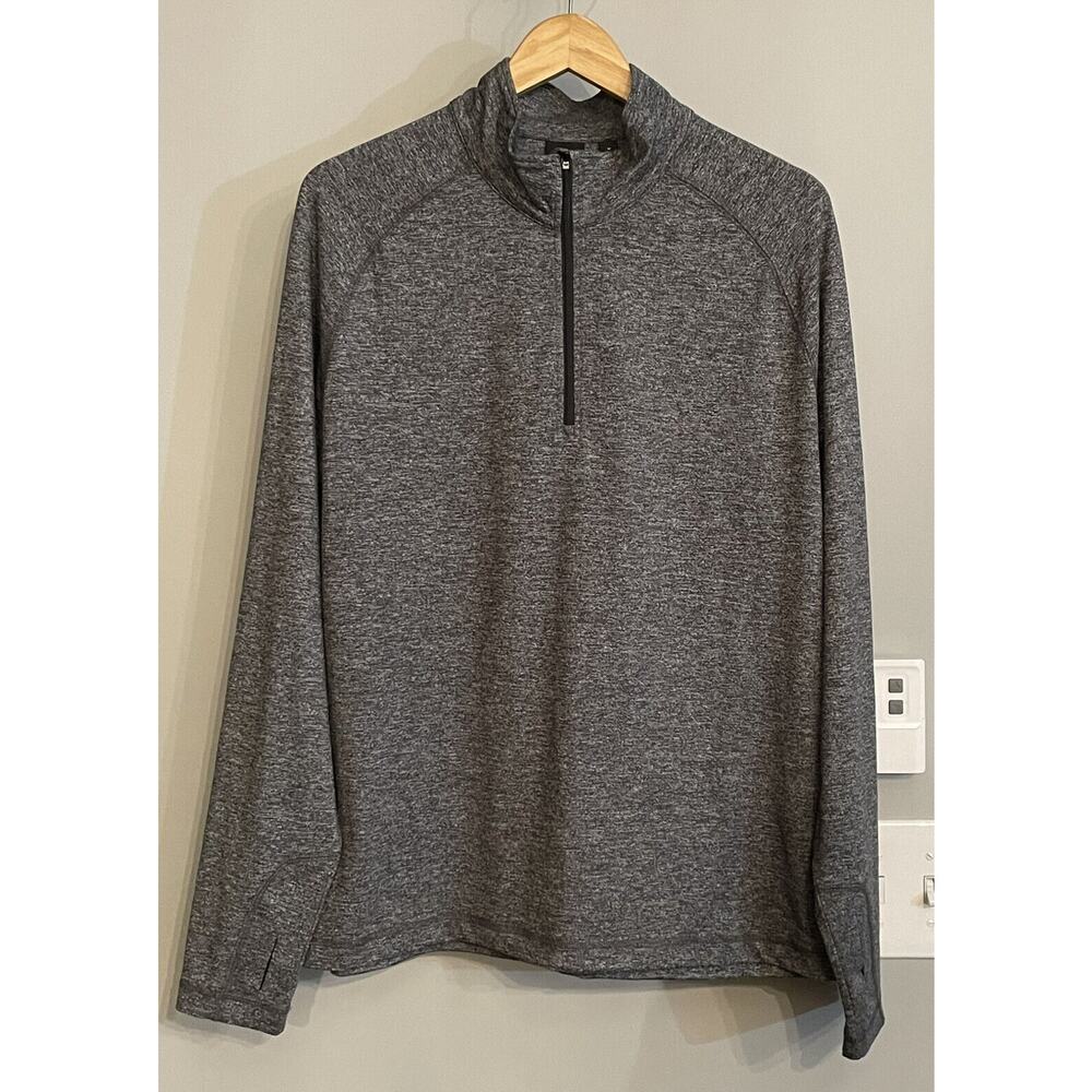 Dunning Golf Shirt 1/4 Zip Long Sleeve Pullover Performance Stretch Medium EUC